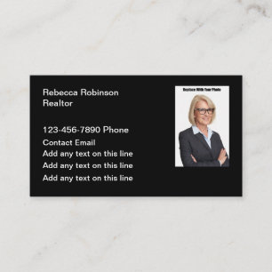 Carte de visite photo simple Realtor
