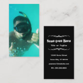 Carte De Visite photo snorkeling parfait (Devant / Derrière)