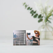 Carte De Visite Photo Social Media Vlog (Debout devant)