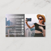 Carte De Visite Photo Social Media Vlog (Devant)