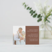 Carte de visite photo spécifique du client (Debout devant)