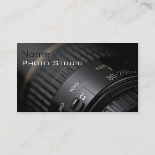 Carte de visite Photo Studio (Devant)