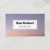 Carte de visite photo Sunset moderne (Devant)