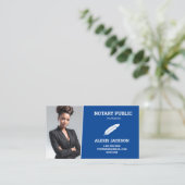 Carte De Visite Photo sur mesure du public notaire (Debout devant)