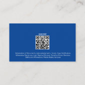 Carte De Visite Photo sur mesure du public notaire (Dos)