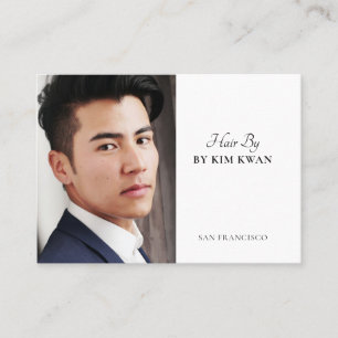 Carte de visite photo tendance moderne Hair Stylis