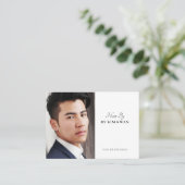 Carte de visite photo tendance moderne Hair Stylis (Debout devant)