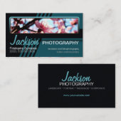 Carte de visite photo Turquoise (Devant / Derrière)