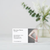 Carte De Visite Photo unique du médecin du dos de la femme (Debout devant)