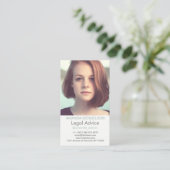 Carte De Visite Photo verticale blanche (Debout devant)