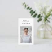 Carte De Visite Photo verticale du modèle de danseur d'acteur Médi (Debout devant)