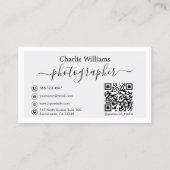 Carte De Visite Photo Vintage vert, photographe (Dos)