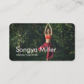 Carte De Visite Photo Yoga Enseignant Thérapeute de formation pers (Devant)