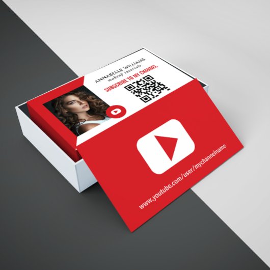 Carte De Visite Photo YouTube moderne