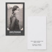 Carte De Visite Photocarte photographique professionnelle Silver C (Devant / Derrière)