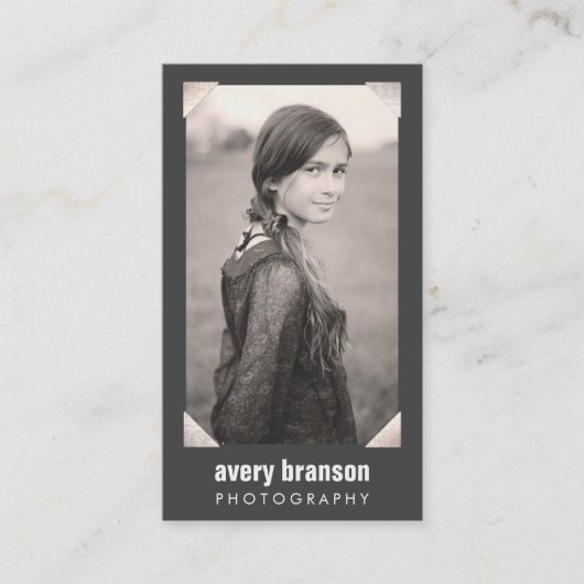 Carte De Visite Photocarte photographique professionnelle Silver C (Devant)