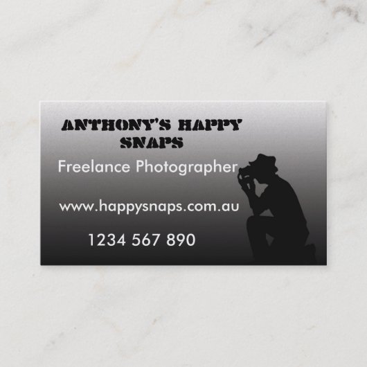 Carte de visite photographe (Devant)