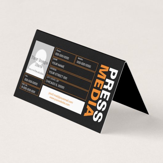 Carte De Visite Photographe (Dos)