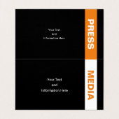 Carte De Visite Photographe (Intérieur déplié)