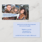 Carte de visite photographe (Devant / Derrière)