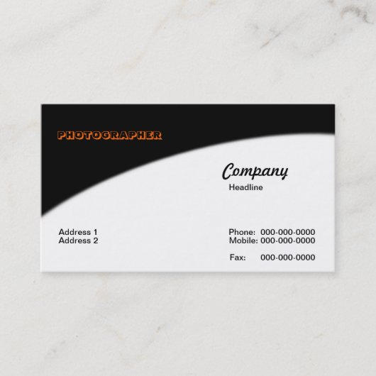 Carte de visite photographe (Devant)