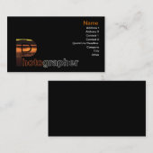 Carte de visite photographe (Devant / Derrière)