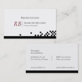 Carte de visite photographe (Devant / Derrière)