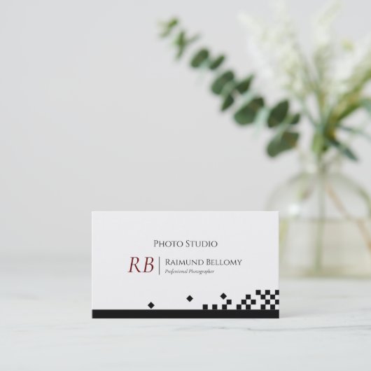 Carte de visite photographe (Debout devant)