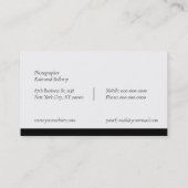 Carte de visite photographe (Dos)