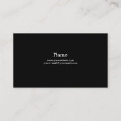 Carte de visite photographe (Dos)