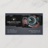 Carte De Visite Photographe à l'aquarelle moderne Code QR Ca (Devant)