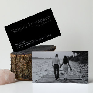 Carte De Visite Photographe Artiste Professionnel Minimaliste mode