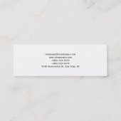 Carte de visite photographe blanc à rayures gris c (Dos)