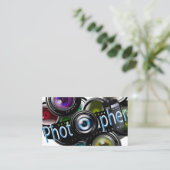 Carte De Visite Photographe - Bleu (Debout devant)