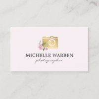 Photographe Bohème En Or Fleurs De Caméra Rose