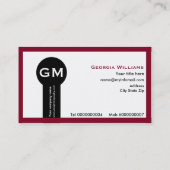 Carte De Visite photographe bordeaux appareil photo et bordures (Dos)