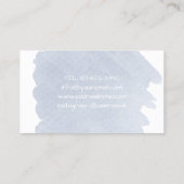 Carte De Visite Photographe Caméra Elégant aquarelle (Dos)