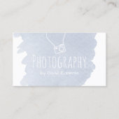 Carte De Visite Photographe Caméra Elégant aquarelle (Devant)