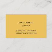 Carte De Visite Photographe Caméra Moderne Rayures Photographie (Dos)