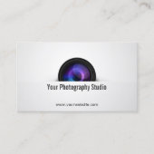 Carte De Visite Photographe Caméra professionnel Photographie (Devant)