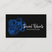 Carte De Visite Photographe Caméra professionnelle Photographie no (Devant)