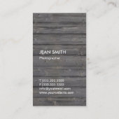 Carte De Visite Photographe Camera Shutter Wood Photographie (Dos)