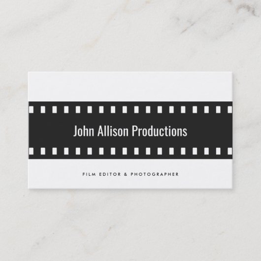Carte De Visite Photographe cinématographique (Devant)