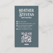 Carte De Visite Photographe Cool de la caméra rétro de charme (Dos)