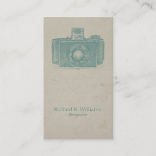 Carte De Visite Photographe d'appareil-photo de Viantage