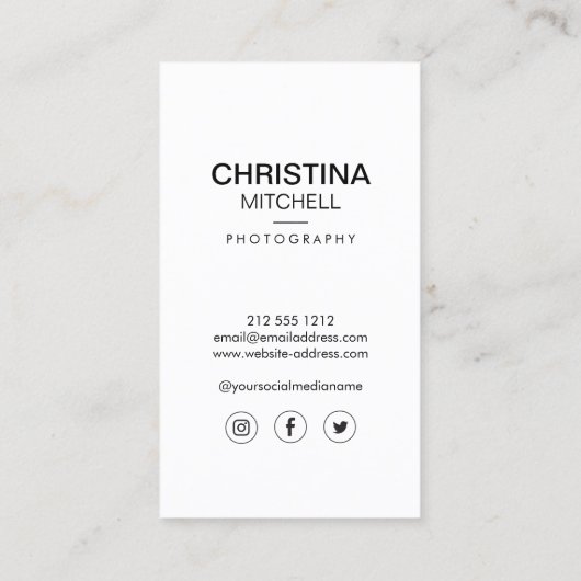 Carte De Visite Photographe de bouquet mariage, Planificateur d'év (Dos)