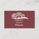 Carte De Visite Photographe de calligraphie moderne (Devant)