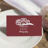 Carte De Visite Photographe de calligraphie moderne