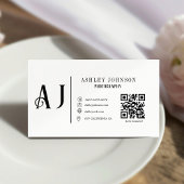 Carte De Visite Photographe de calligraphie moderne