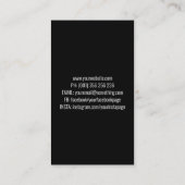 Carte De Visite Photographe de caméra d'art en ligne (Dos)